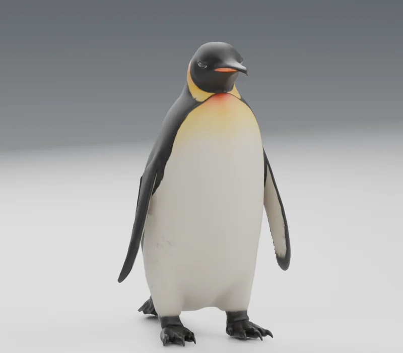 Big Gus penguin character render