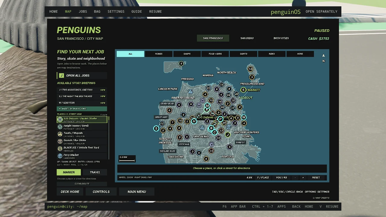 A whole city in your flippers. — Penguins gameplay screenshot