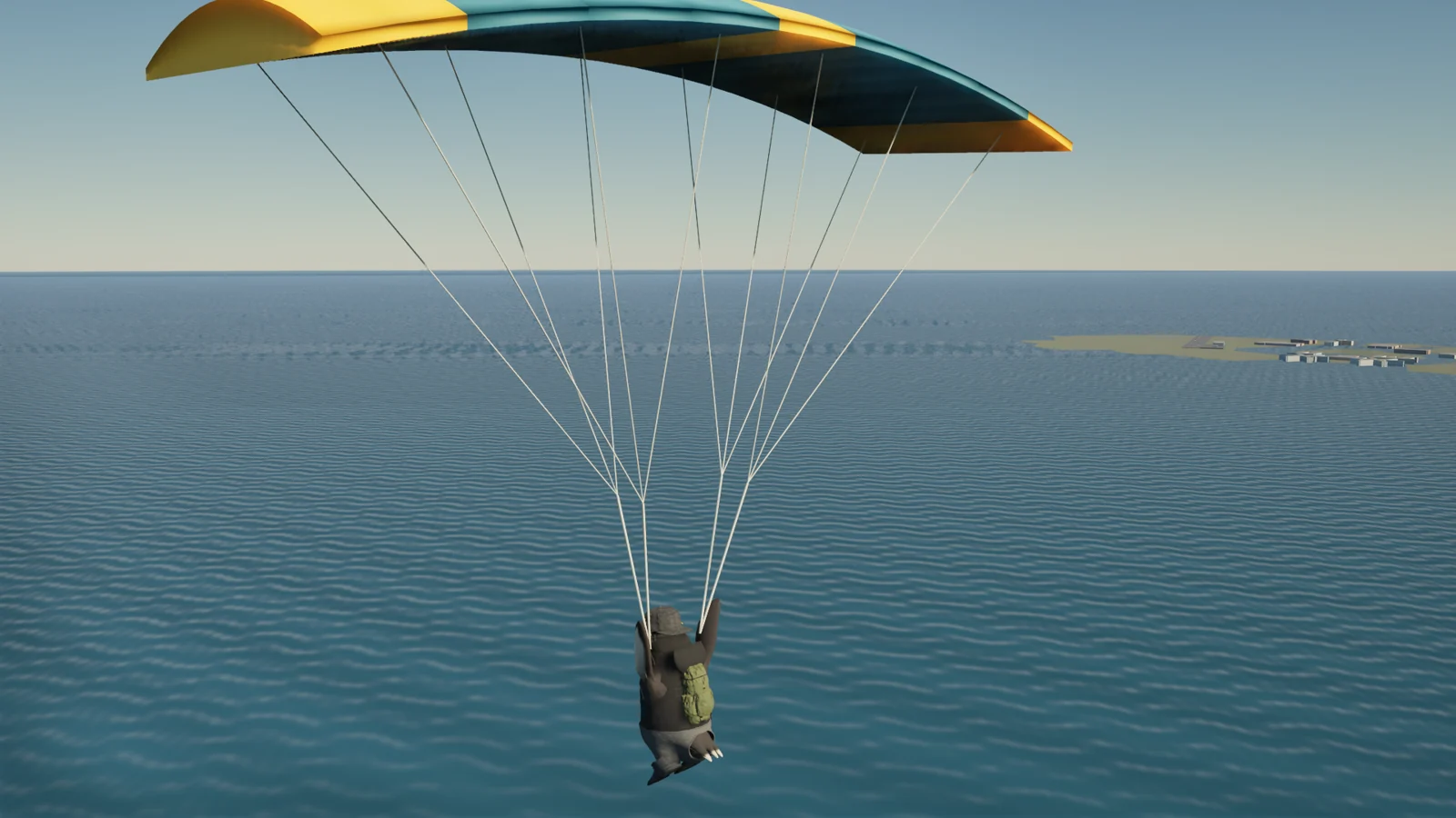 An unconventional commute. — Penguins gameplay screenshot