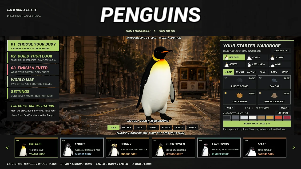 Dress for the getaway. — Penguins gameplay screenshot